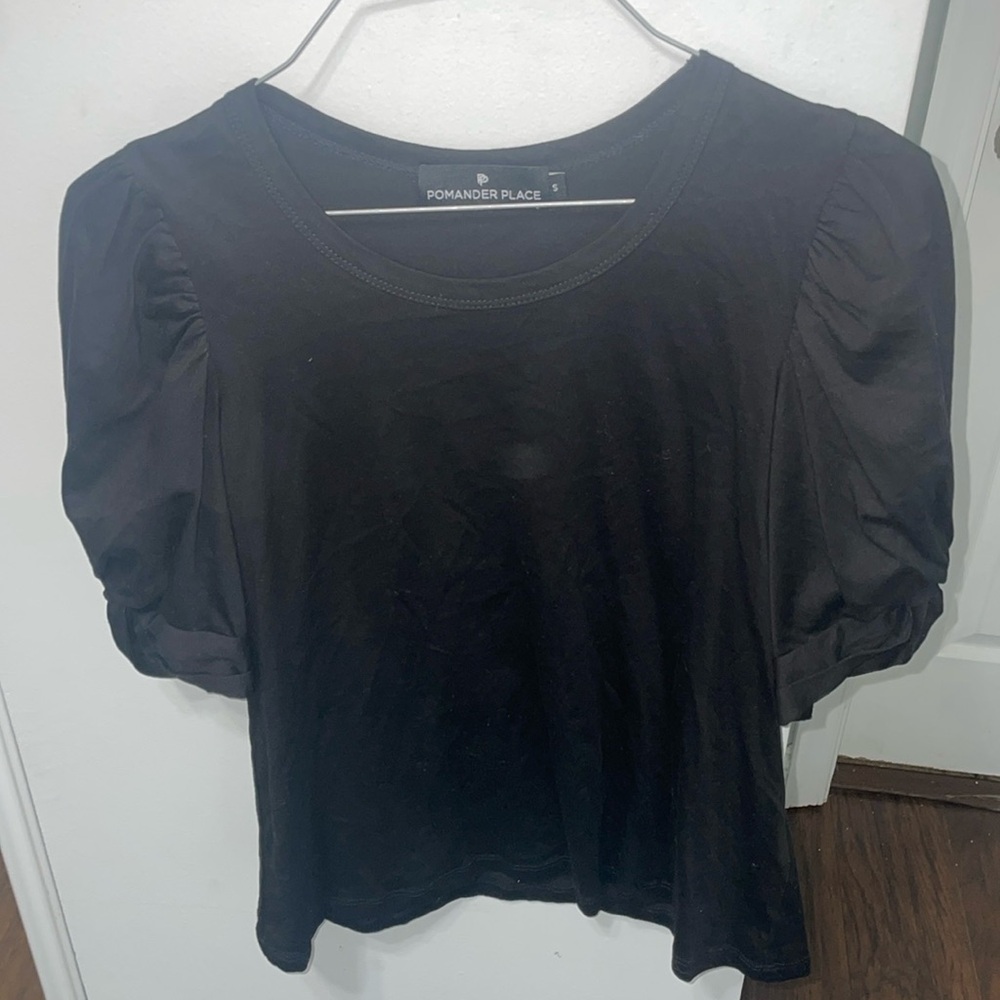 POMANDER PLACE Vesty Puff Short Sleeve Crewneck